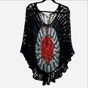 The Barown Pense Bien Boho Crochet Poncho